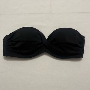 Victoria’s Secret push-up Black Strapless Bikini Top